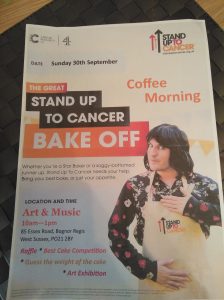 The Great Stand Up to Cancer Bake Off Coffee Morning Poster 